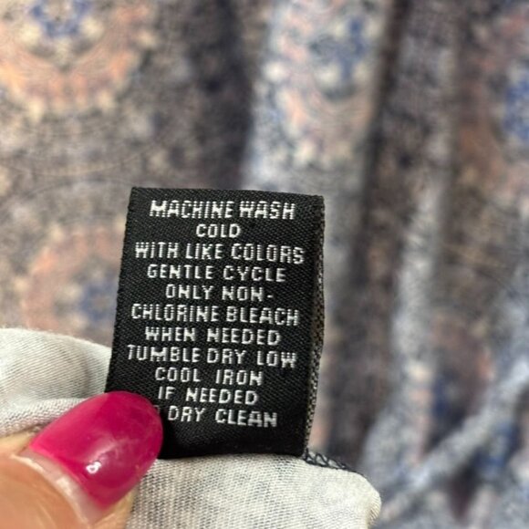 Premise Dresses Womens Floral Geometric Short Sleeve A-Line Dress 2X Rayon/Spand - Picture 6 of 6